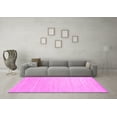 thumbnail image 3 of Ahgly Company Indoor Round Solid Pink Modern Area Rugs, 6' Round, 3 of 4