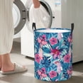 thumbnail image 4 of Vintage Cockatoo Parrot Flower Laundry Basket, Laundry Hamper Waterproof Laundry Bag Clothes Hamper Laundry Bin with Handles for Bedroom, Living Room, Kids Room-#, 4 of 5