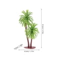 thumbnail image 2 of COMPUKAS 10Pcs Coconut Tree Decor Artificial Coconut Tree Green Plastic Indoor Photography, 2 of 7