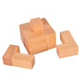 thumbnail image 4 of Juguete de rompecabezas Luban Lock de 7 bloques en forma de cubo de madera azul para niños, 4 of 4