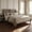 Walnut, variant on Christopher Knight Home Queen Wood Bed Frame with Slatted Headboard, Walnut Finish