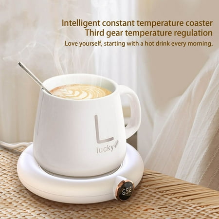 

TOPUUTP Calentador de tazas de café USB inteligente Escritorio 55 掳 C Almohadilla de temperatura constante Hasta 50% de descuento en ofertas flash Blanco