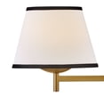 thumbnail image 2 of 47510LCB-OW Hinkley Lighting Sonia - 10W 1 LED Medium Task Wall Sconce-13.25 Inch Tall and 11 Inch Wide-Lacquered Brass Finish-Off White Linen Shade, 2 of 9