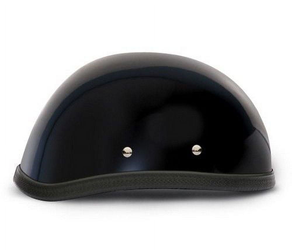 Casco Mezzo Teschio Tedesco Piatto Nero Novità: Stile Vintage Per Ciclismo E Skate