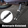 thumbnail image 2 of Unique Bargains Universal Adjustable Motorbike Kickstand Side Support Stand Set Aluminum Alloy Black, 2 of 6