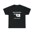 thumbnail image 2 of Oklahoma VS The World Unisex Heavy Cotton Tee Football T-Shirt, 2 of 12