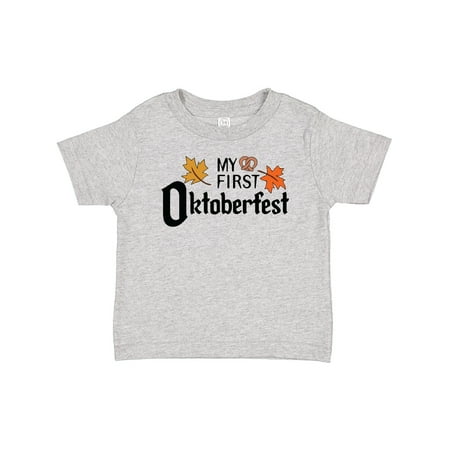 

Inktastic My First Oktoberfest with Fall Leaves Gift Baby Boy or Baby Girl T-Shirt