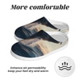 thumbnail image 6 of Yiaed Dancing Whale Print Slippers Fuzzy Warm Cozy Slippers Non Slip House Slippers For Indoor Outdoor Slippers House Slippers-8, 6 of 7