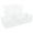 White, variant on Simplify Slide 2 Stack It 2 Pack Plastic Storage Basket in Grey