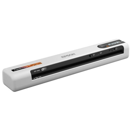 Epson - RapidReceipt RR-70W Wireless Mobile Receipt and Color Document Scanner - White