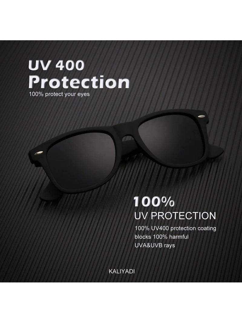 Polarized Square Sunglasses Matte Finish UV Protection Classic Style 4 Pack 4 Pack Polarized Sunglasses Womens Men Fashion UV Blocking  main image 2