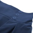 thumbnail image 3 of UJNDER Women Fashion Casual Skirt With Pockets Vintage High Waist Pleated Comfortable Blue M, 3 of 4