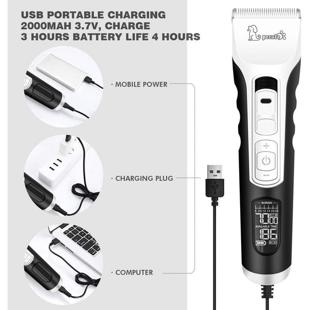 Cordless quiet dog hot sale clippers