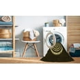 thumbnail image 2 of Ahgly Company Tapis d'Intérieur Lavable à la Machine, Carré, Transitionnel, Noir Nuit, Tapis de Zone, 4 Pieds Carré, 2 of 7