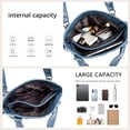 thumbnail image 5 of Sunyuer Vintage Large Capacity Shoulder Crossbody Tote Bags for Women PU Leather Hobo Satchel Y2K Purses Commute Travel Bags, 5 of 7