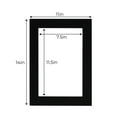 thumbnail image 3 of Black Acid Free 11x14 Picture Frame Mat with Black Bevel Cut Core for 8x12 Pictures - Fits 11x14, 3 of 4