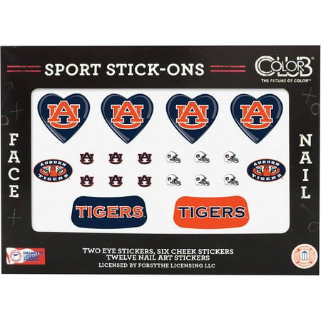 Color Club Sport Stick-Ons, Auburn, 20 pc