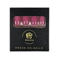 thumbnail image 2 of Set de 24 pantalones cortos iBeautying de Press on Nails, color rosa liso, 2 of 8