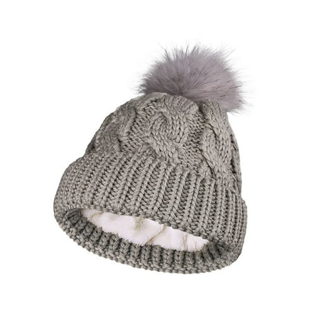 

Hunpta Children Baseball Cap Children Fashion Warm Winter Casual Knitted Hat Pure Color All-match Thicken Hat