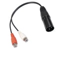 thumbnail image 3 of Xlr To Rca Y Splitter Cable 3 Pin Xlr Male To 2rca Female Amplifier Mixing Plug Av Cable Xlr To Dua, 3 of 5