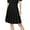 Black, variant on Miqool Women's High Waisted Pleated Skirt Knee Length Midi A-line Skirts School Uniform Cheerleader Skirts Skater Skirt