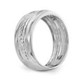 thumbnail image 6 of 14K White Gold Ring Band Wedding Diamond Round Trio Men's , Size 5, 6 of 7