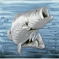 thumbnail image 1 of Largemouth Bass Metal Wall Art, 1 of 3