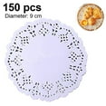thumbnail image 1 of Clearance:1 pcs Round Paper Doilies, Doily Placemats for Tables, Wedding, Parties ( 150 Pack), 1 of 5