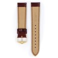 thumbnail image 3 of Hirsch Ascot Leather Watch Strap - Golden Brown - L - 18mm / 16mm - Shiny Gold Buckle - Calf Leather Band, 3 of 9
