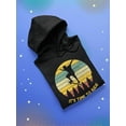 thumbnail image 3 of Smartprints Mens Graphic Hoodie Black - It's Time To Ride Cotton Blend Regular Fit, 3 of 4