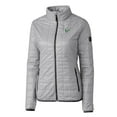 thumbnail image 2 of Women's Cutter & Buck Gray South Florida Bulls Rainier Eco Insulated Puffer Full-Zip Jacket, 2 of 3