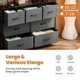 thumbnail image 6 of CONCETTA 7-Drawer Fabric Dresser Storage Chest for Bedroom, Closet, Storage Furniture for Adults, Gray, 6 of 9
