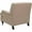 Beige, variant on SAFAVIEH Chloe Fully Upholstered Club Chair with Casters, Brown