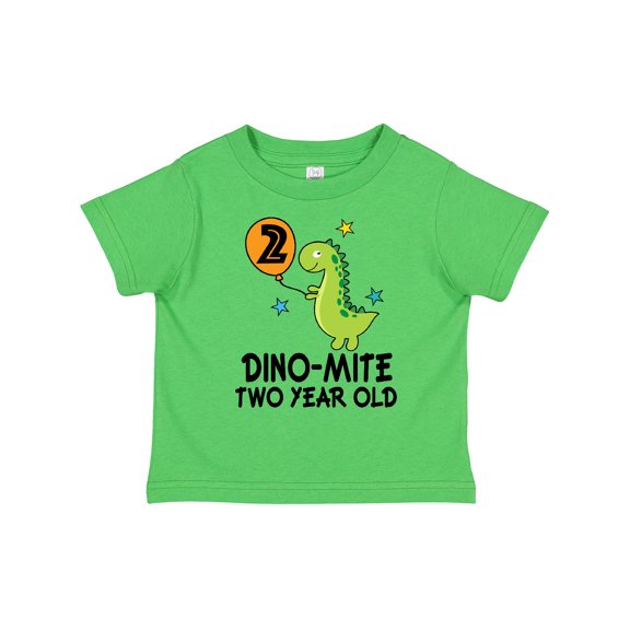 Inktastic 2nd Birthday Dinosaur Party Two Year Old Boys Toddler T-Shirt