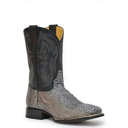 

Men s Roper Peyton Python Boots Handcrafted Gray