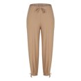 thumbnail image 5 of Jalioing Women's Summer Pants Drawstring Waist Baggy Straight Leg Cotton Linen Pants with Pocket Lounge Trousers, 5 of 7