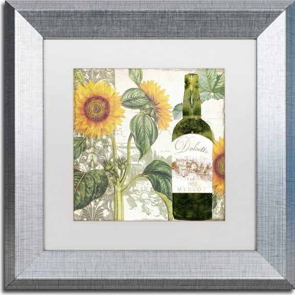 Trademark Fine Art "Dolcetto V" Canvas Art by Color Bakery, White Matte, Silver Frame