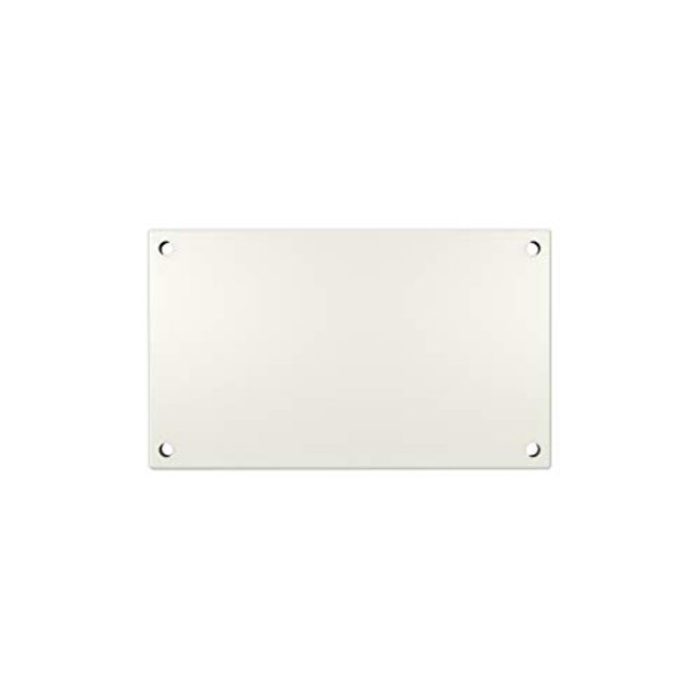 5-Inch Mounting Plate for Lighted Address Numbers by LN LUMANUMBERS, Durable Stainless Steel, (For 2 Numbers, Off-White)