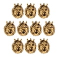 thumbnail image 2 of 10 Unids de Colgantes Cabeza de León Puede Usar  Colgante de Collar, Material Aleación Dorado Macarena Colgantes de cabeza de león, 2 of 8