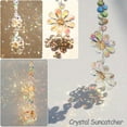 thumbnail image 5 of Dalrosia Crystal Flower Suncatcher Hanging Ornament, Rainbow Maker Window Sun Catcher Indoor Outdoor Patio Garden Decor, 5 of 5
