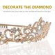 thumbnail image 4 of KAKOWELY Corona decorativa de cumpleaños con banda, kit de tiara de diamantes de imitación para fiesta, suministros para fiestas, 4 of 5
