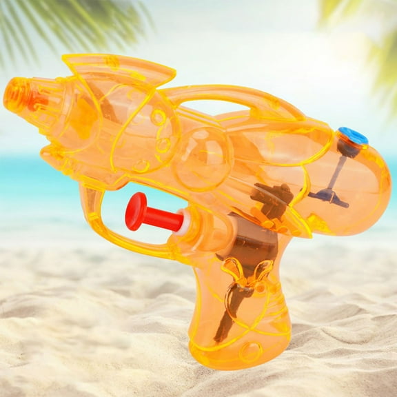 Oefntac Christmas Gifts Summer Water Gun Toy,Press Type,Outdoor Swimming Pool,Plastic,Orange,Blue,Green,Transparent Tank,Portable,Toys