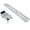 Silver + Steel, variant on 4 in 1 Bedside Commode Chair with Wheels, Transport Shower Wheelchair Toilet Rolling Chair with Brakes, Tissue Holder and Crutch Holder for Elderly, Injured, and Disabled, White Steel Frame,