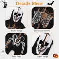 thumbnail image 5 of Hotiary Children's Glow in the Dark Holiday Outfits Hooded Jumpsuit Bodysuit + Gloves Set, Size 3-10 Years, 5 of 7