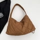 thumbnail image 4 of Bolso de mochila para mujer, bolso de celosía acolchado elegante, bolso de mano con cordón Retro, 4 of 9