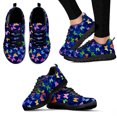 thumbnail image 1 of Nuevas zapatillas casuales de moda para niñas, bonitas mariposas, degradado, tie-dye, estampado 3D, zapatos planos para mujer, zapatos con cordones, 1 of 6