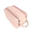 thumbnail image 3 of Bolsa de maquillaje portátil, bolsa de lavado con cremallera, bolsa de cosméticos de viaje resistente al desgaste, bolsa de viaje para viaje de Rosa, 3 of 9