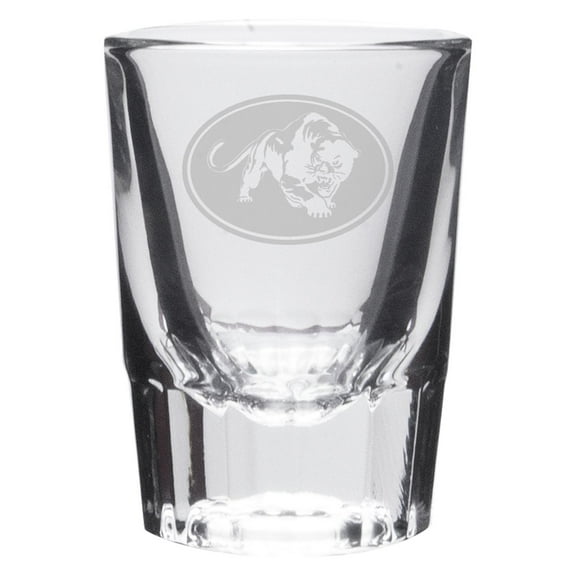 Jaguar Deep Etched Crystal Shot Glass