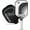 Black, variant on Rokne Curve Classic Fiberglass Pickleball Paddle Long Handle Racket with Comfortable Grip,Bubblegum