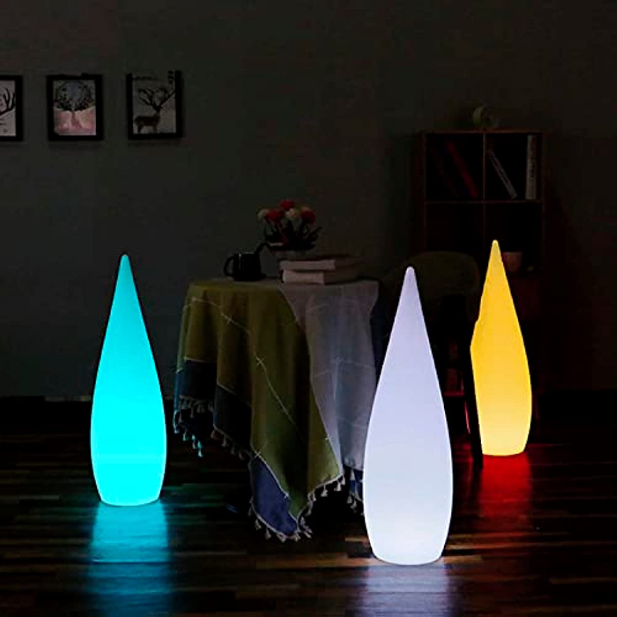 LINLIN Elephant Touch-sensitive 3 Levels of Brightness USB Rechargeable Table Desk Lamp Children's Night Lights Flexible Angles Desk Lamp for Kids, Baby, Children